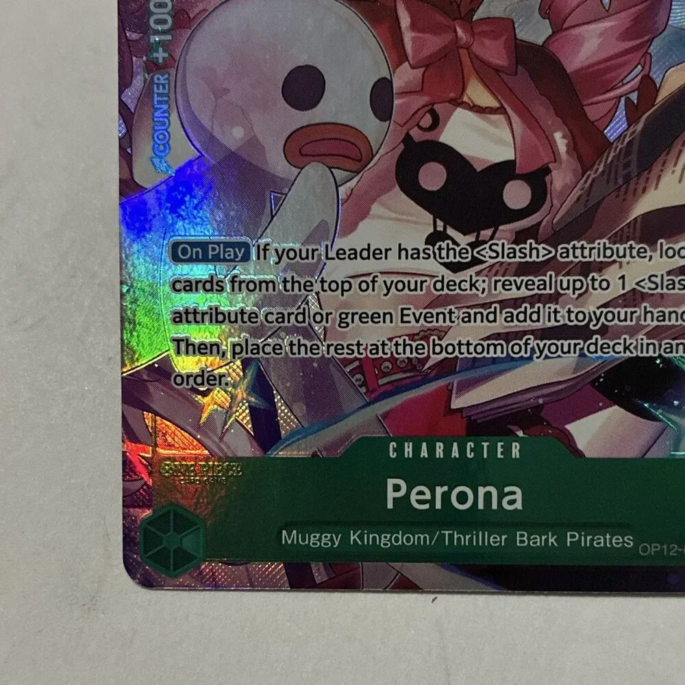 2025 One Piece Perona OP12-034 SR Alt Art English Legacy of the Master NM
